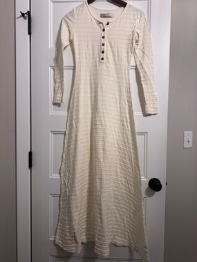 Free people Henley cotton maxi dress XS